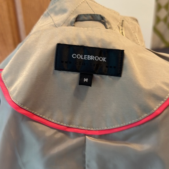 Colebrook Double Breasted, Belted 2 Pocket Trench Coat sz M - Picture 13 of 16